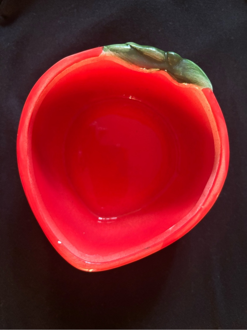 handmade strawberry trinket bowl